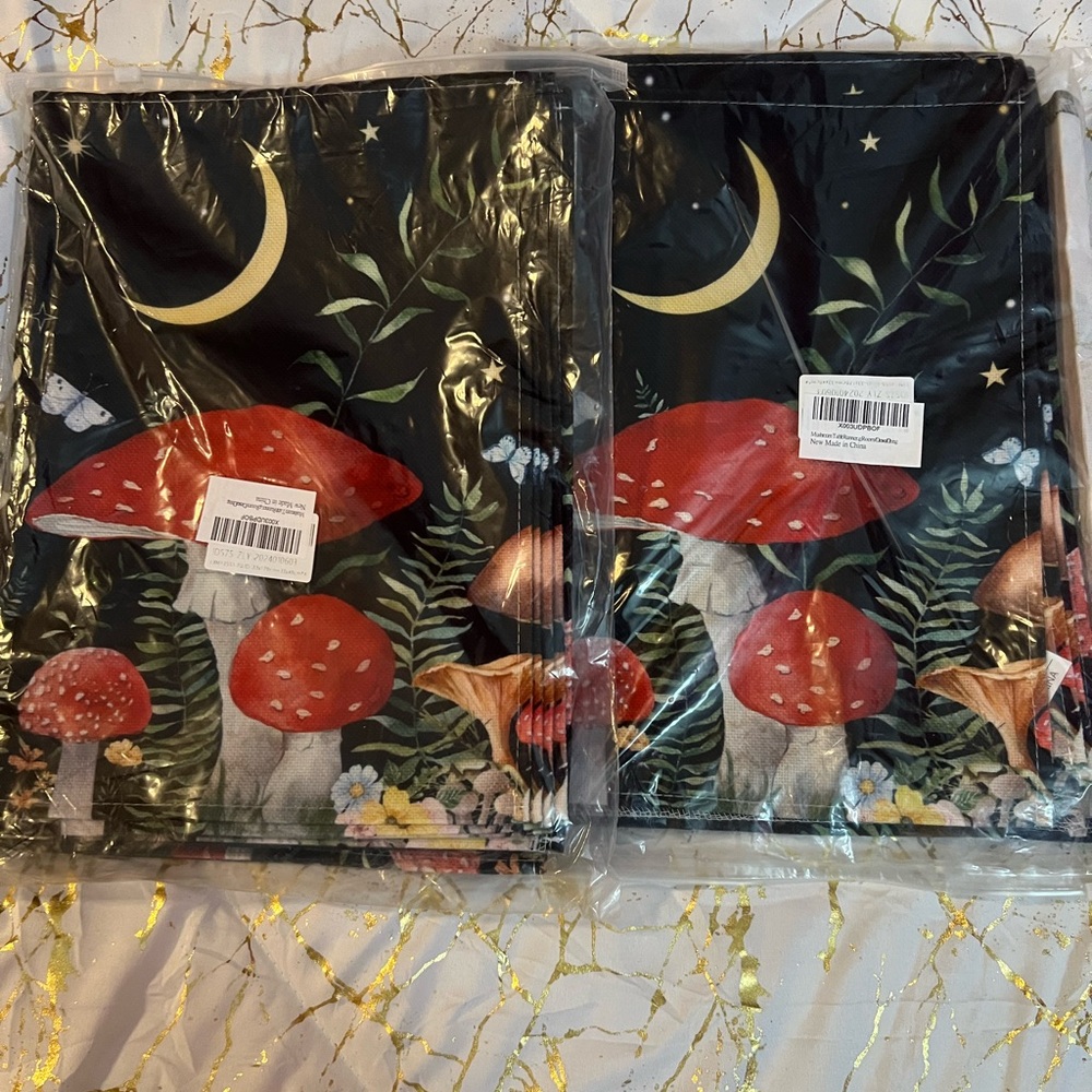 Mushroom and Moon Table Runner